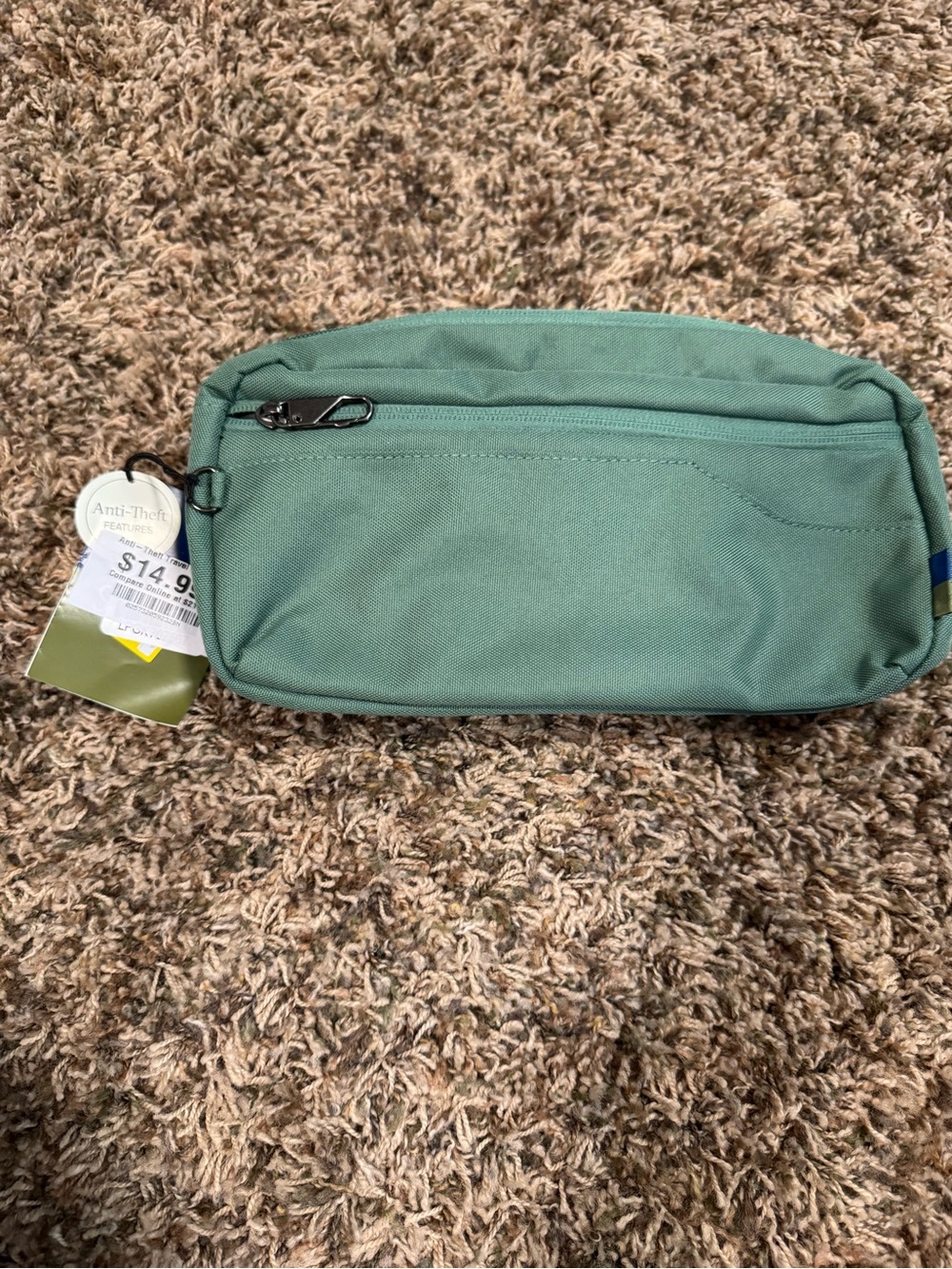 Open Story Sage Green Crossbody Pouch - Compact Everyday Bag large capacity